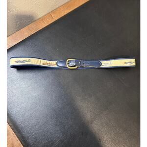Vintage Canvas Airplane Mens Belt, Size 38
